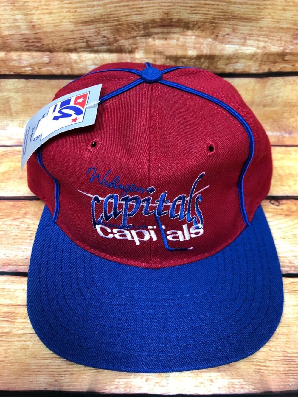 NWT NOS Vintage Washington Capitals Hockey NHL Snapback Hat Cap The Game (b67)